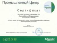 Сертификат Ушмаева Даниила Владимировича