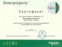 Сертификат Жукова Михаила Ивановича